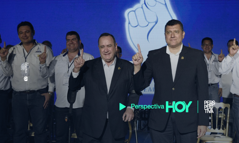 Alejandro Giammattei y Guillermo Castillo, binomio presidencial del partido Vamos