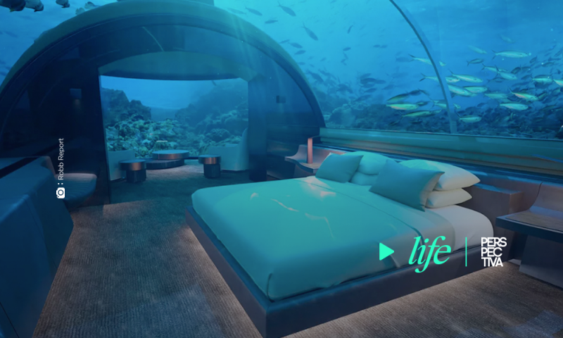 Duerme como pez en el agua en la primera villa submarina