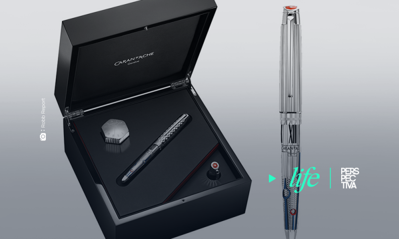 Si eres amante de la relojería, esta lujosa pluma es para ti