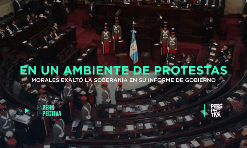 En un ambiente de protestas, Morales exaltó la soberanía en su informe de gobierno