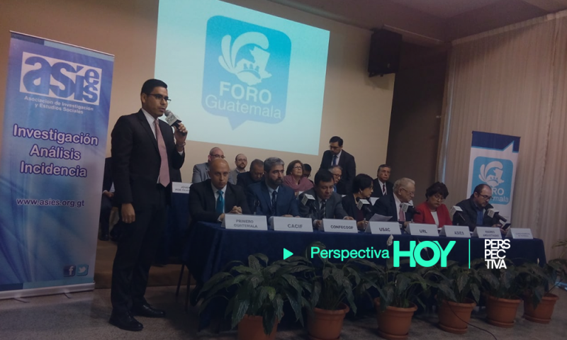 Foro Guatemala presenta propuesta de agenda al Estado