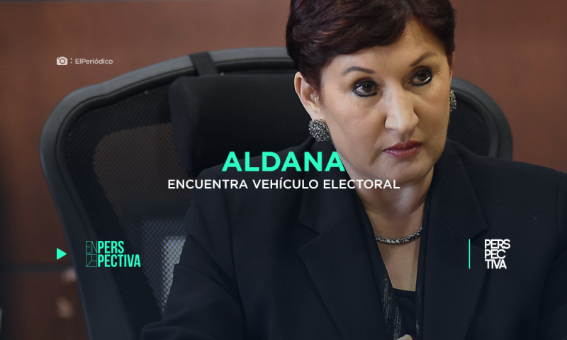 Aldana encuentra vehículo electoral
