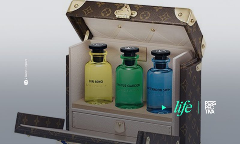 Los nuevos perfumes de Louis Vuitton vienen en un baúl