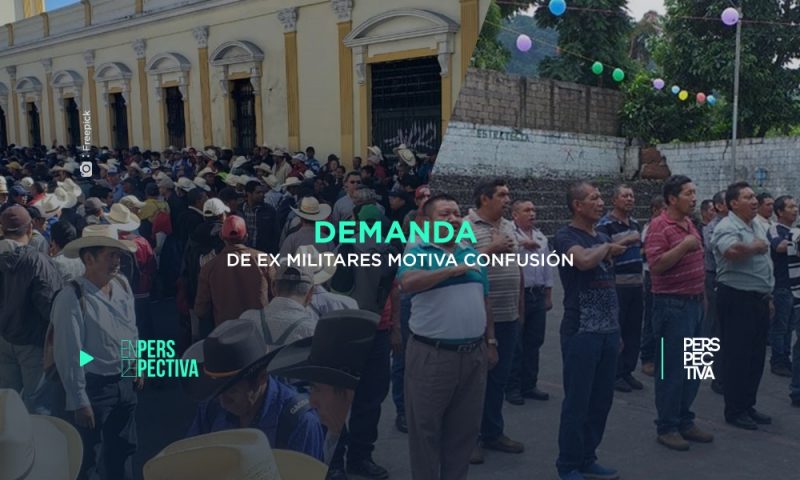 Demanda de ex militares motiva confusión