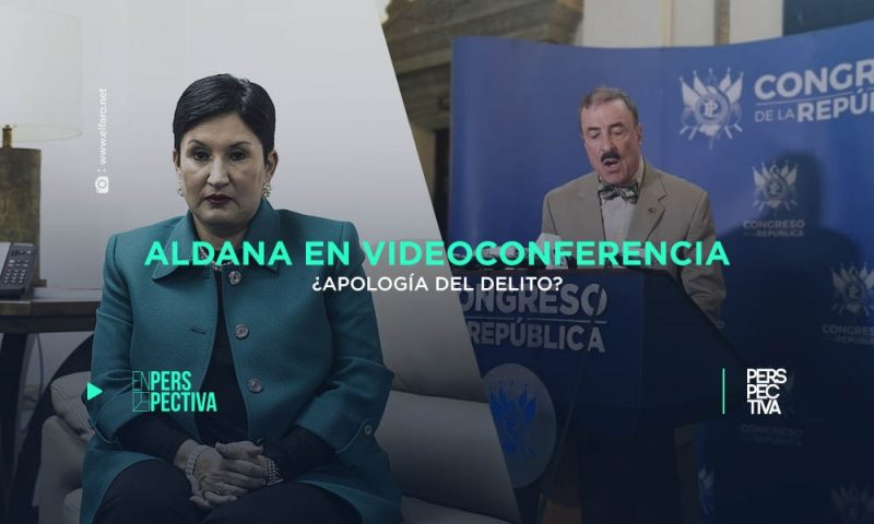 Aldana en videoconferencia: ¿apología del delito?