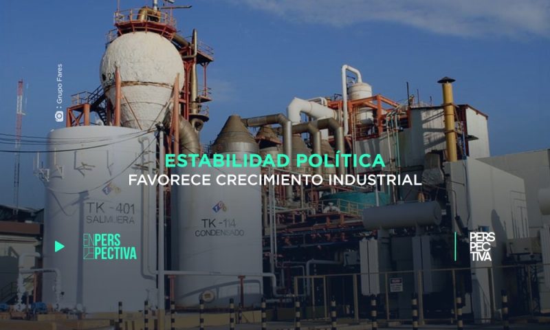 Estabilidad política favorece el crecimiento industrial
