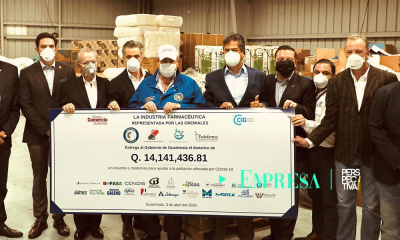 La industria farmacéutica dona Q.14,141,436.81 en medicinas e insumos médicos para atender a la población afectada por el COVID-19