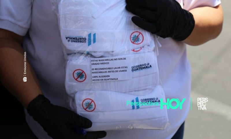 Gobierno de Guatemala inicia entrega de mascarillas
