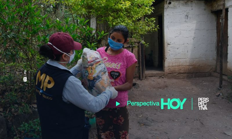 Trabajadores del MP donan víveres