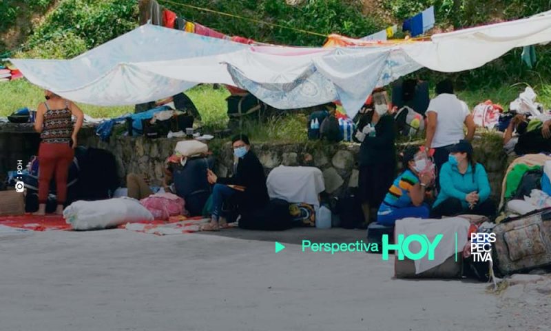 Migrantes nicaragüenses varados en la frontera El Florido