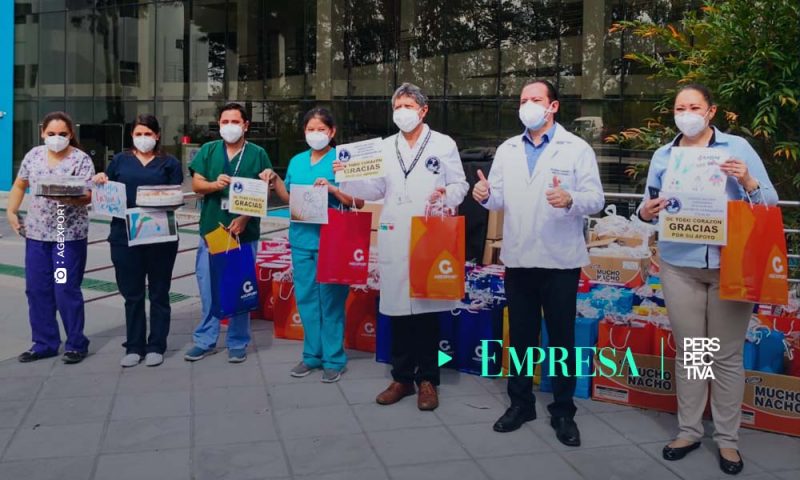 AGEXPORT entrega “kits de cariño”  a médicos del Hospital de Villa Nueva