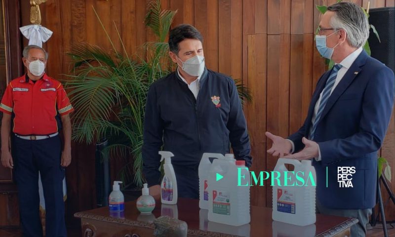 Lancasco dona productos a Municipalidad capitalina y al Cuerpo de Bomberos Municipales