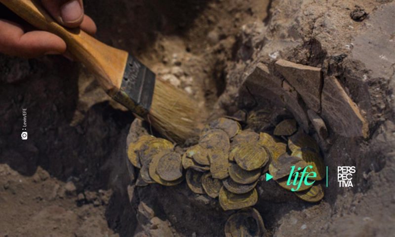 Dos jóvenes descubren un tesoro en Israel