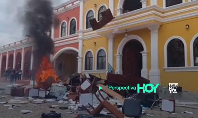 Destruyen alcaldía de Joyabaj, Quiché