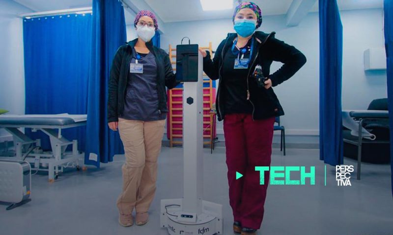 Pudú, un robot chileno que asiste a enfermos de coronavirus