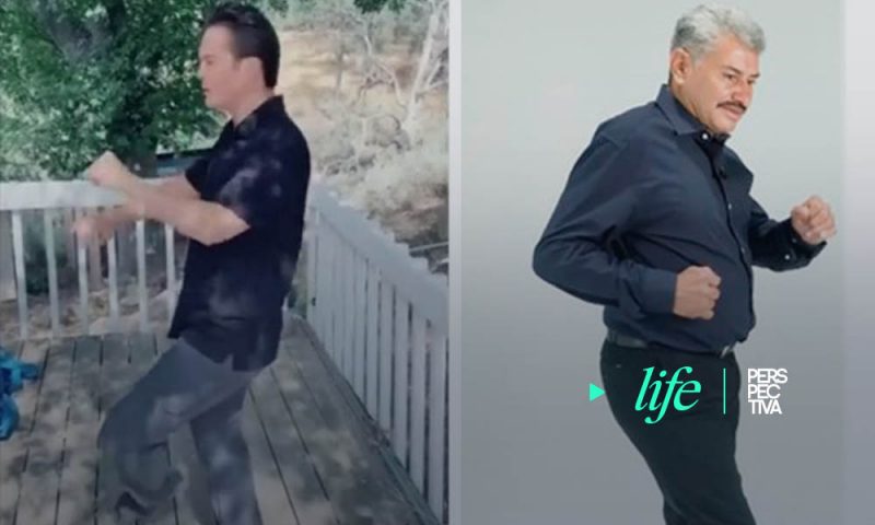 Kuno Becker toma clases de baile con el Lobo Vásquez