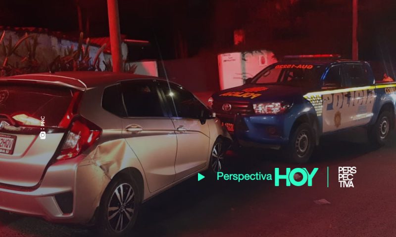 Persecución policial termina en balacera en Villa Nueva