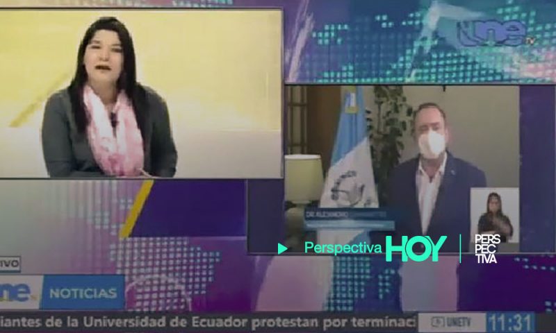 Presentadora hondureña arremete contra Giammattei