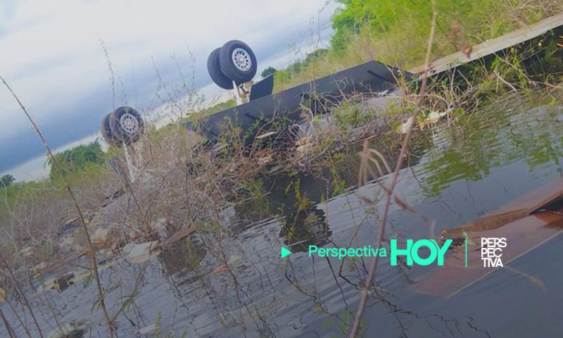Avioneta se estrella en Laguna del Tigre, Petén