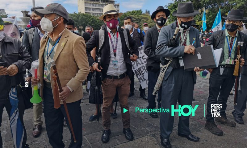 Los 48 Cantones manifiestan en contra de Giammattei