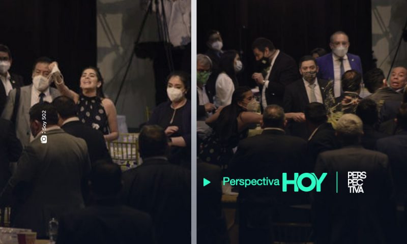 Diputada Patricia Sandoval arroja jugo a Mario Taracena