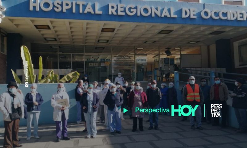 Salubristas exigen pago de bono