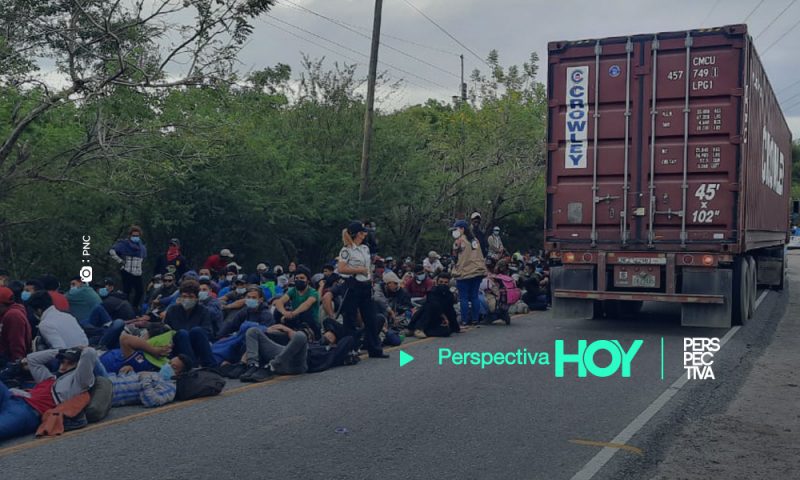 Caravana de migrantes: PNC libera bloqueo en tramo carretero