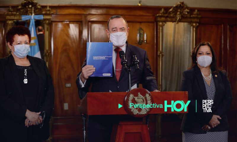 Giammattei presenta plan de vacunación