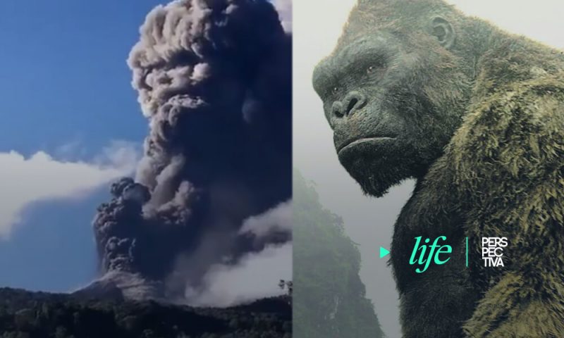 Volcán de Pacaya: captan fumarola en forma de King Kong