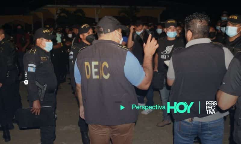 Fuerzas de seguridad realizan 60 allanamientos contra crimen organizado en Izabal