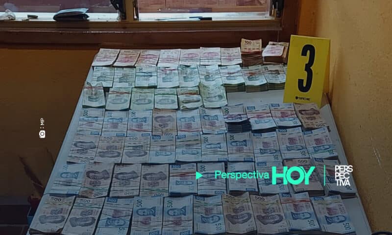 Decomisan suma millonaria de pesos mexicanos en Huehuetenango