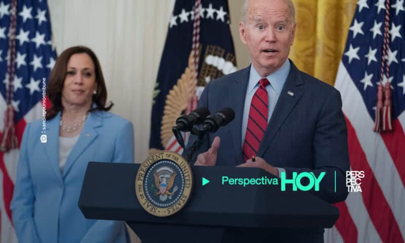 Joe Biden casi “olvida” tema durante conferencia