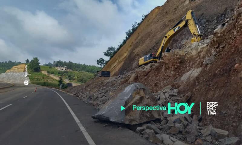 Libramiento de Chimaltenango registran nuevo derrumbe