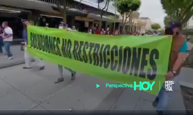"Soluciones no restricciones”: la protesta en contra del Estado de Prevención