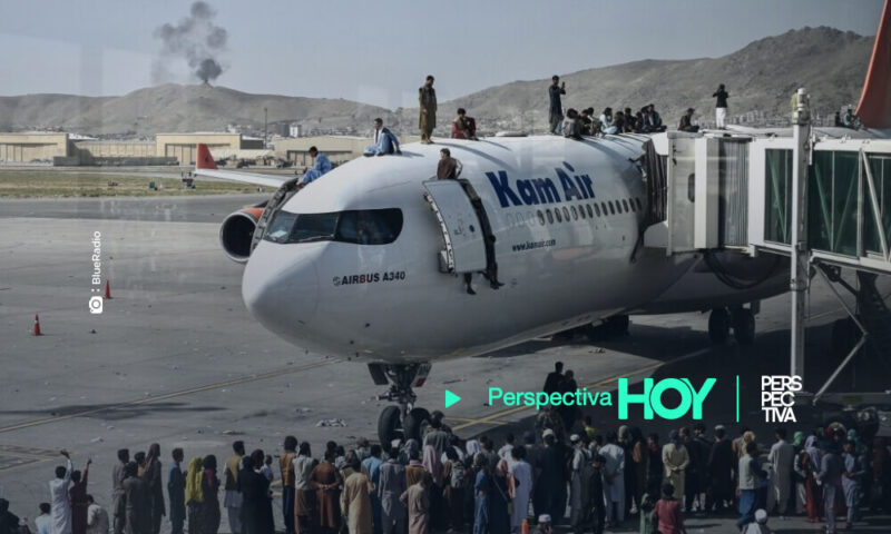 Caos en aeropuerto de Kabul