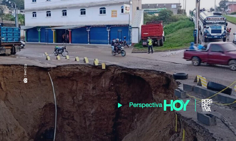 Alertan hundimiento en Ciudad Quetzal