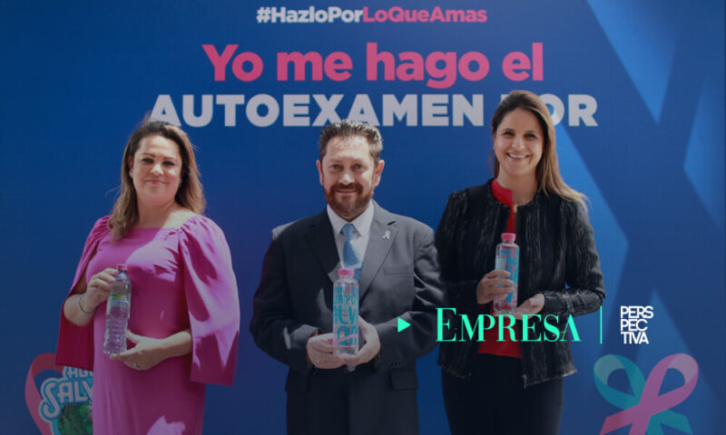 agua salvavidas campaña para prevenir cáncer de mama