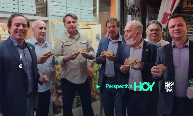 Bolsonaro cena en las calles de Nueva York