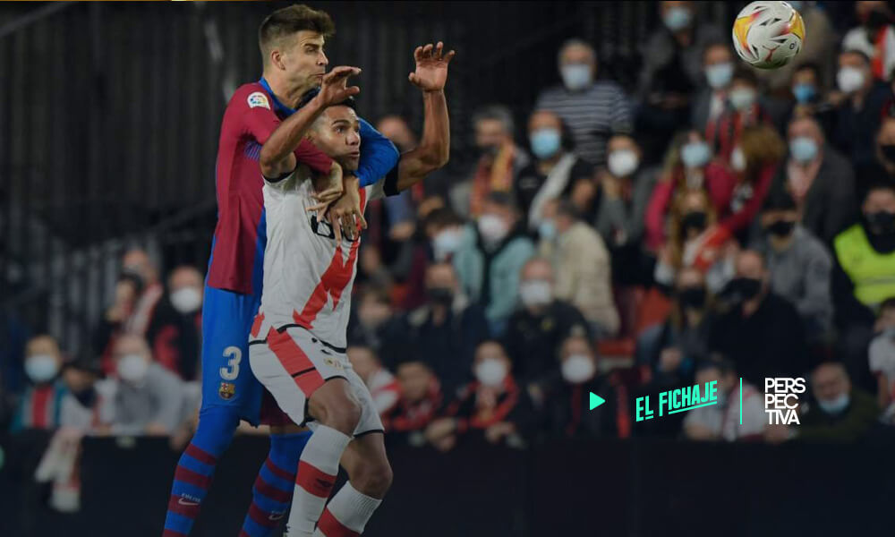 Radamel Falcao venció a Piqué y anotó el gol de la victoria