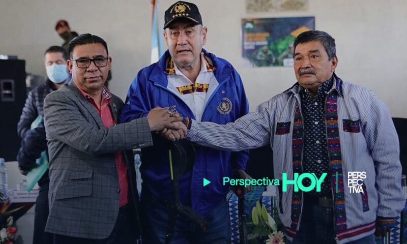 Giammattei participa en reunión con lideres de Nahualá y Santa Catarina Ixtahuacán