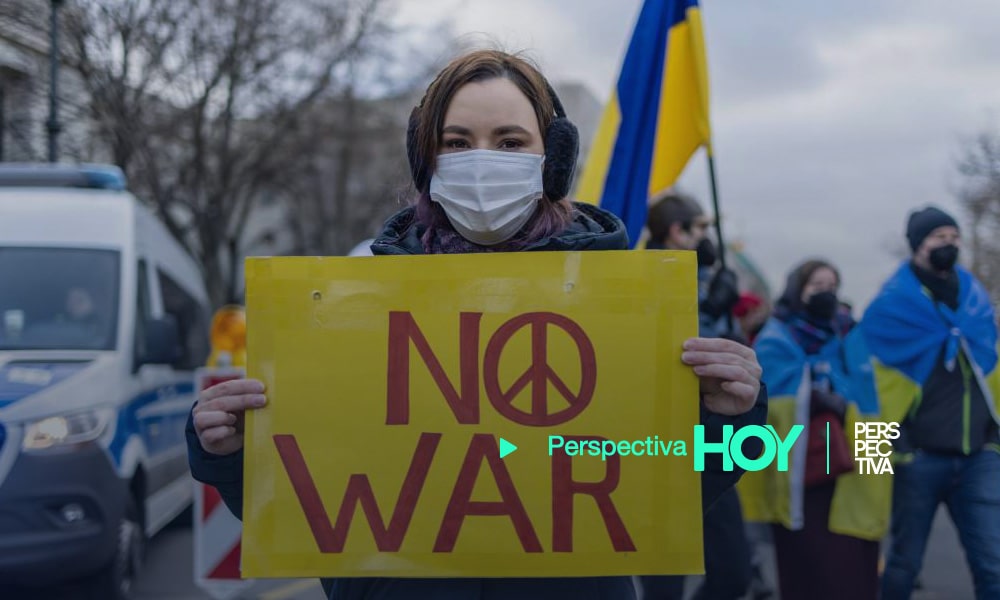 Miles de rusos protestan contra invasión a Ucrania