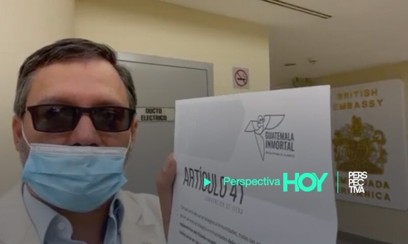 Guatemala Inmortal entrega carta de apoyo a la independencia de la postuladora