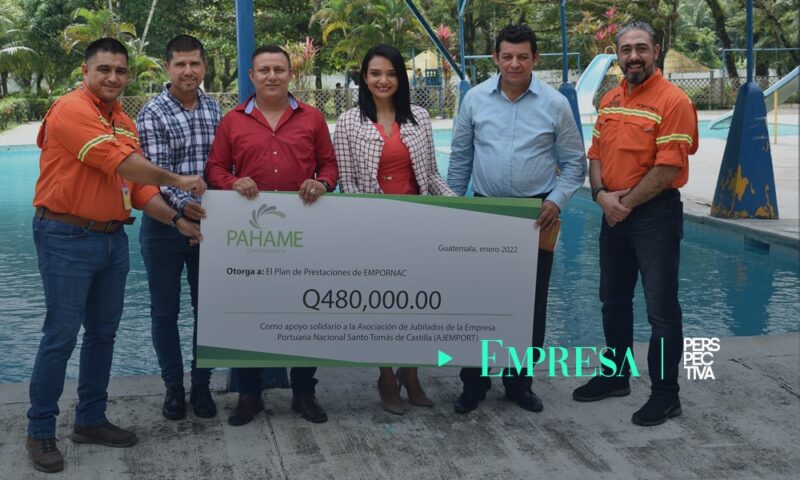 Pahame entrega donación a Jubilados de Santo Tomás de Castilla