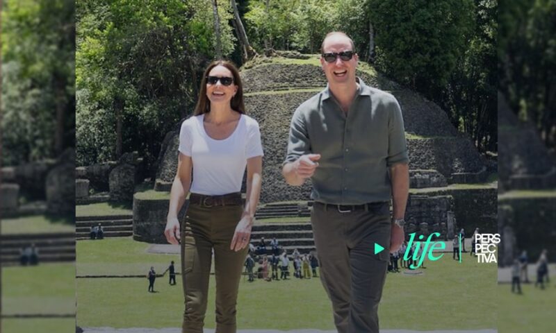 Duques de Cambridge visitan la selva maya