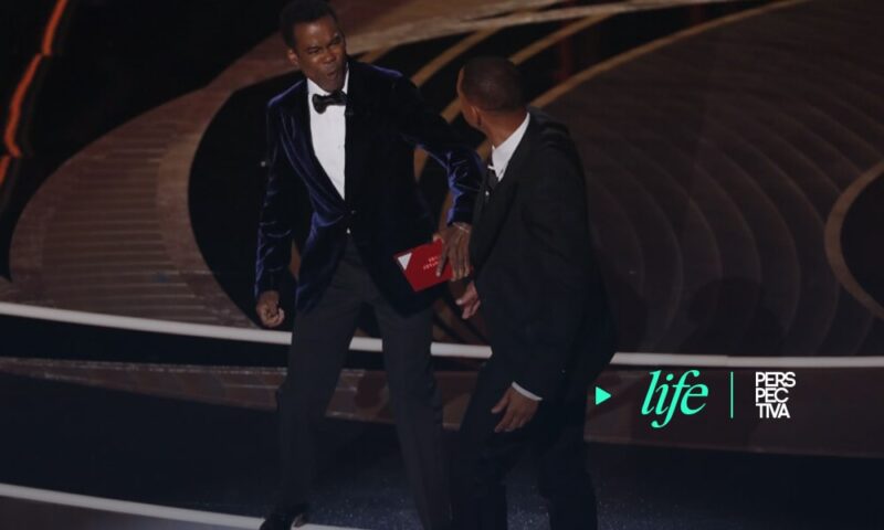 Will Smith abofetea a Chris Rock durante presentación de los Premios Oscar