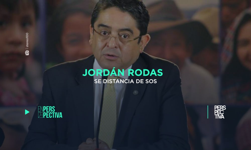 Jordán Rodas se distancia de SOS