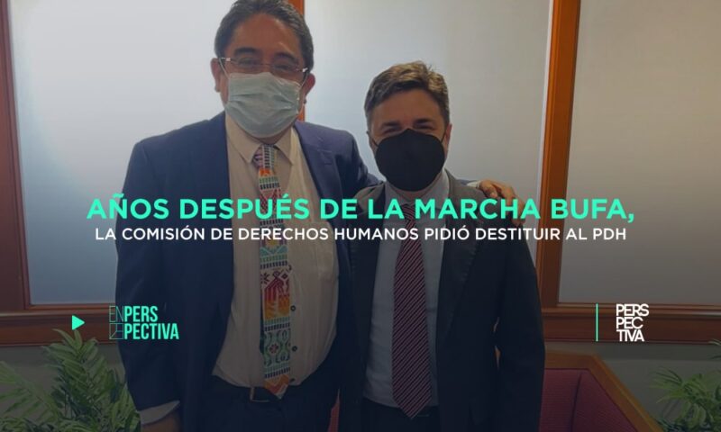 Años después de la marcha bufa, la Comisión de Derechos Humanos pidió destituir al PDH