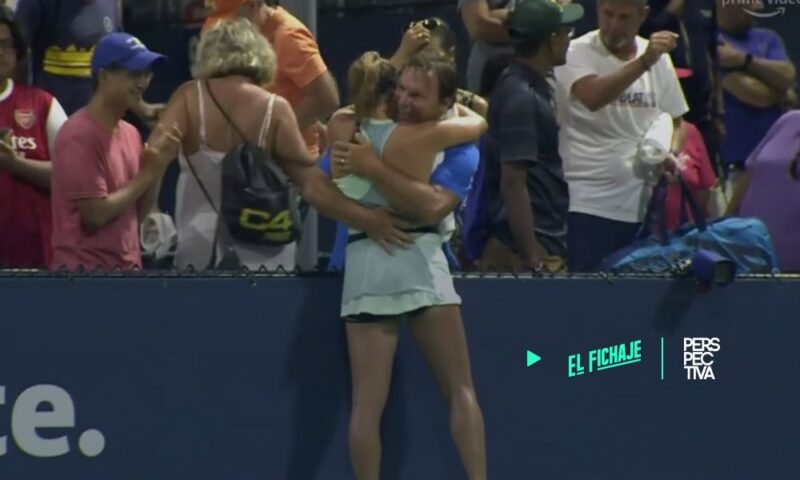 Inesperado festejo de joven tenista causa controversia