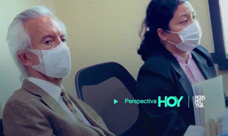 Jose Rubén Zamora, con abogada del Estado