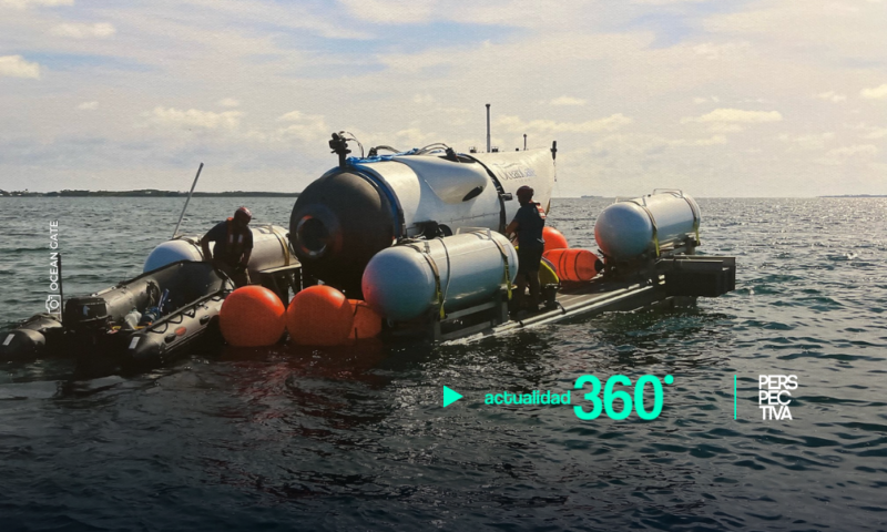 Desaparece sumergible con personas que esperaban ver los restos del Titanic